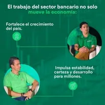 Trabajo del sector bancario y crecimiento del país